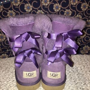 UGG purple bailey button boot